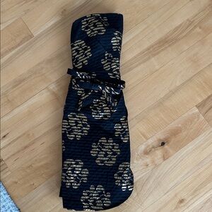 Black and Gold Strapless Dress